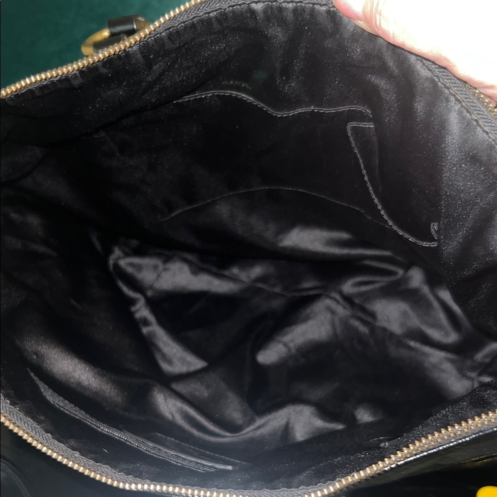 Coach Poppy Glossy Black with Gold Accents - Picture 9 of 10
